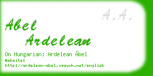 abel ardelean business card
